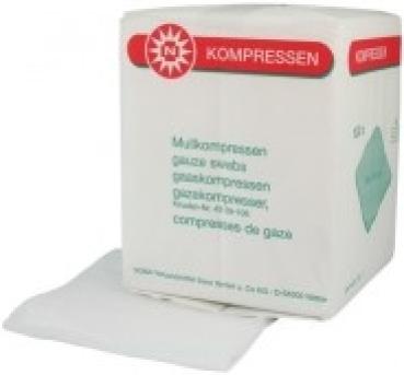 Mullkompressen 8-fach unsteril, 100 Stück